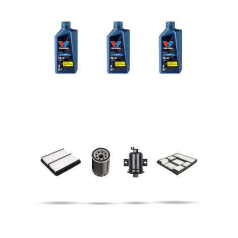 Kit tagliando 4 FILTRI e 3L OLIO compatibile con Toyota Corolla VIII 1.4 63kw Dal 1997