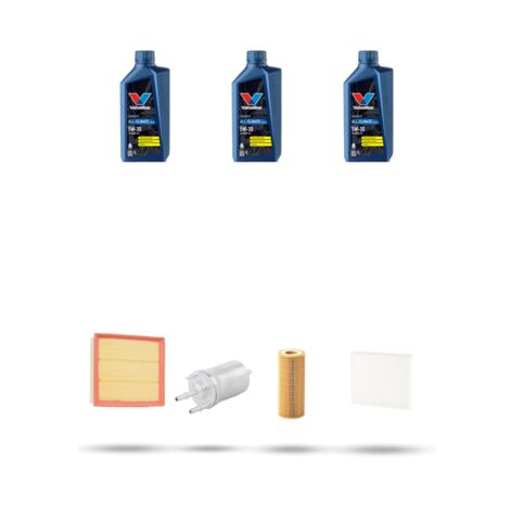 Kit tagliando 4 FILTRI e 3L OLIO compatibile con Vw POLO IV (9N) 1.2 12v 51kw Dal 2007 al 2009