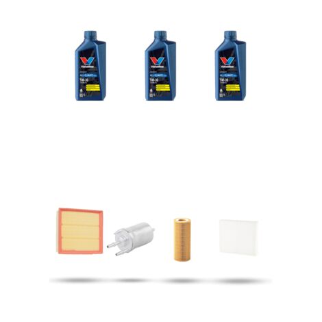 Kit tagliando 4 FILTRI e 3L OLIO compatibile con Vw POLO V (6R,6C) 1.2 44kw Dal 2009