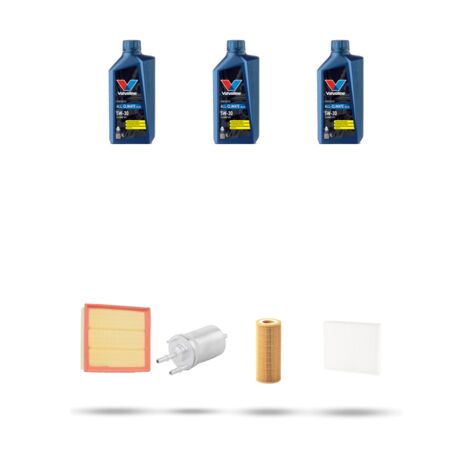 Kit tagliando 4 FILTRI e 3L OLIO compatibile con Vw POLO V (6R,6C) 1.2 51kw Dal 2009