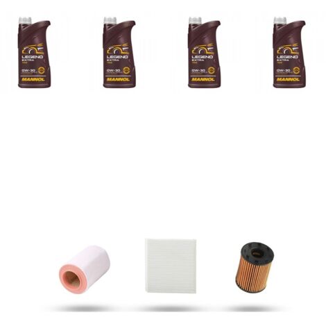 Kit tagliando 4 FILTRI e 4L OLIO compatibile con Alfa Romeo Giulietta (940) 1.4 TB 110kw dal 2014