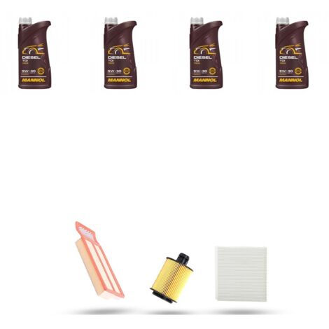 Kit tagliando 4 FILTRI e 4L OLIO compatibile con Alfa Romeo Mito (955) 1,3 jtdm 59kw dal 2013