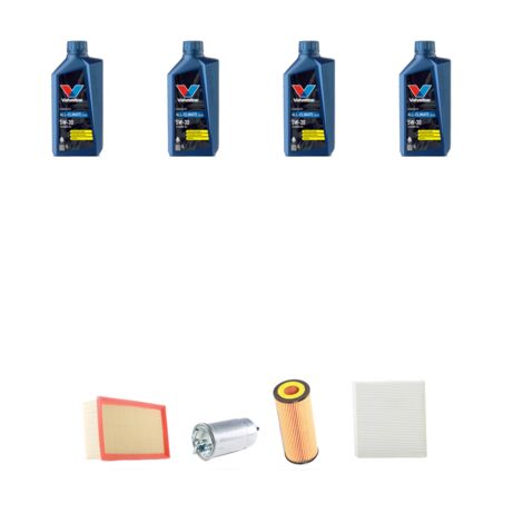 Kit tagliando 4 FILTRI e 4L OLIO compatibile con Audi A4 (B6,B7) 1.9 tdi 96kw dal 2000 al 2004
