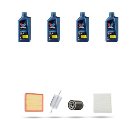 Kit tagliando 4 FILTRI e 4L OLIO compatibile con Audi A6 (C5) 1.8 85kw dal 1997