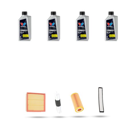 Kit tagliando 4 FILTRI e 4L OLIO compatibile con Bmw serie 3 (E46) 318 i 87kw dal 1998