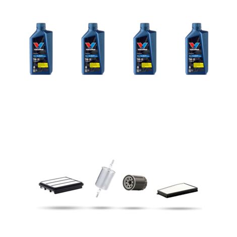 Kit tagliando 4 FILTRI e 4L OLIO compatibile con Chevrolet Evanda 2.0i 16V 96 kw dal 2002