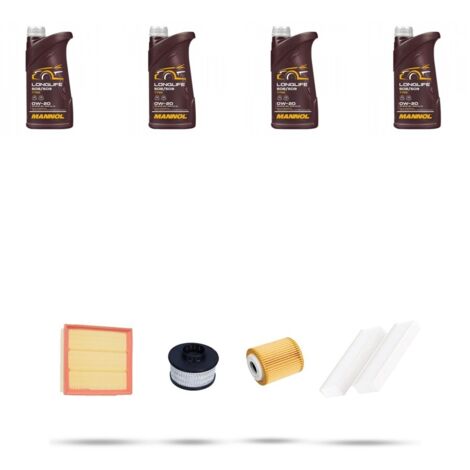 Kit tagliando 4 FILTRI e 4L OLIO compatibile con Citroen C4 III 1.5 BlueHDi 81kw dal 2020