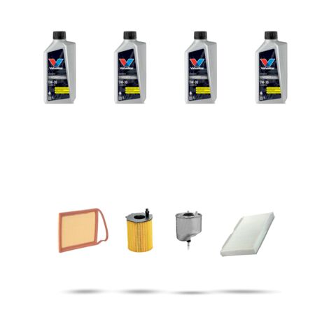 Kit tagliando 4 FILTRI e 4L OLIO compatibile con Citroen Ds4 1.6 e-HDI 82kw dal 2011