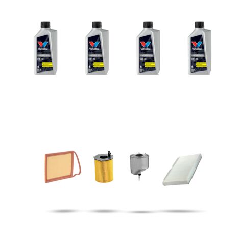Kit tagliando 4 FILTRI e 4L OLIO compatibile con Citroen Ds4 1.6 hdi 68kw dal 2011