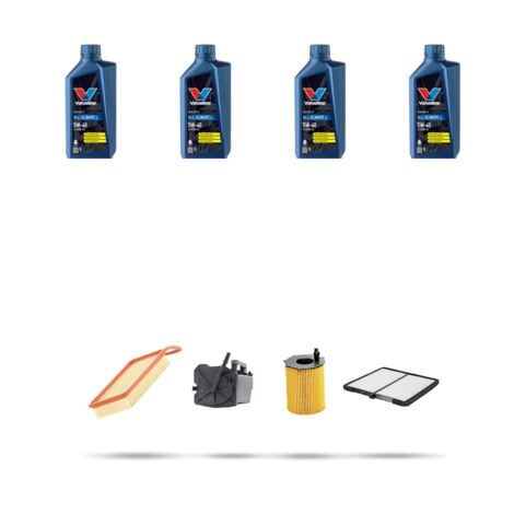 Kit tagliando 4 FILTRI e 4L OLIO compatibile con Citroen Xsara 1.4 HDi 50kw dal 2003