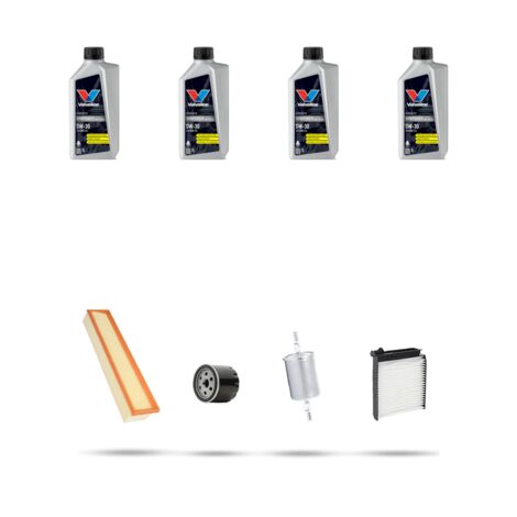 Kit tagliando 4 FILTRI e 4L OLIO compatibile con Dacia Sandero 1.6 MPI 62kw dal 2008