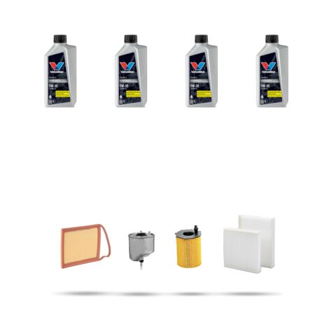 Kit tagliando 4 FILTRI e 4L OLIO compatibile con Ds3 1.6 Hdi 68kw dal 2010