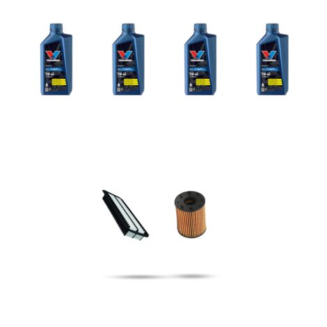Kit tagliando 4 FILTRI e 4L OLIO compatibile con Fiat 124 Spider 1.4 103kw dal 2016