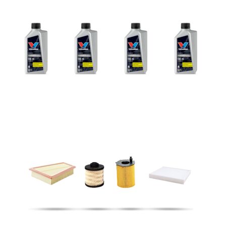 Kit tagliando 4 FILTRI e 4L OLIO compatibile con Ford Ecosport 1.5 tdci 74kw dal 2015