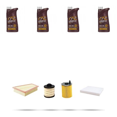 Kit tagliando 4 FILTRI e 4L OLIO compatibile con Ford Ecosport 1.5 tdci 74kw dal 2015
