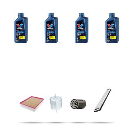 Kit tagliando 4 FILTRI e 4L OLIO compatibile con Ford Puma 1.4i 16v 66kw dal 1997