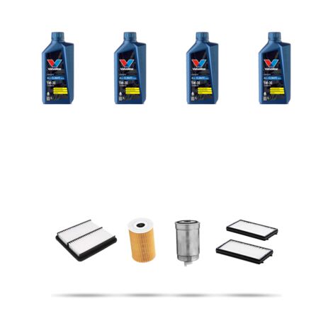 Kit tagliando 4 FILTRI e 4L OLIO compatibile con Hyundai Getz 1.5 CRDi 60kw dal 2003