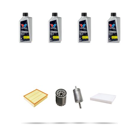 Kit tagliando 4 FILTRI e 4L OLIO compatibile con Jeep Compass II (MP) 1.4 Multiair 103kw dal 2017