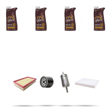 Kit tagliando 4 FILTRI e 4L OLIO compatibile con Jeep Renegade (BU) 1.0 T-GDI 88kw dal 2018
