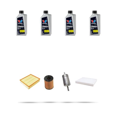 Kit tagliando 4 FILTRI e 4L OLIO compatibile con Jeep Renegade (BU) 1.4 Multiair 125kw dal 2014