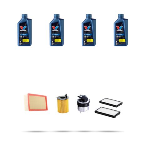 Kit tagliando 4 FILTRI e 4L OLIO compatibile con Mazda 3 (BK) 1.6 CD 80kw dal 2004 al 2009