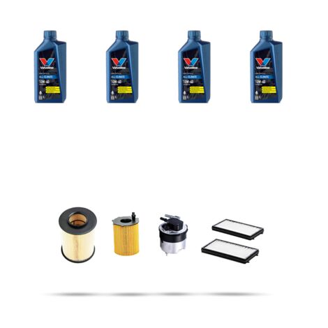 Kit tagliando 4 FILTRI e 4L OLIO compatibile con Mazda 3 (BL) 1.6 CD 80kw dal 2008