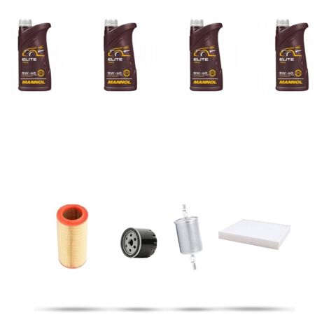 Kit tagliando 4 FILTRI e 4L OLIO compatibile con Nissan Kubistar 1.2 44kw Dal 2003