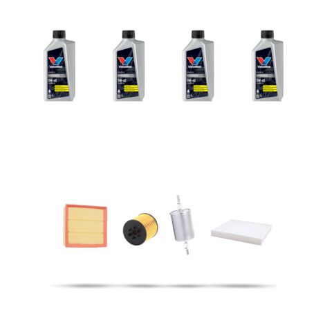Kit tagliando 4 FILTRI e 4L OLIO compatibile con Opel Astra G 1.2 16V 48kw dal 1998
