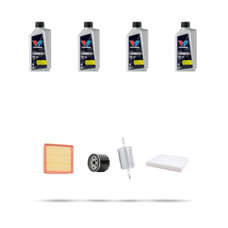 Kit tagliando 4 FILTRI e 4L OLIO compatibile con Opel Astra G 1.6 62kw dal 2000