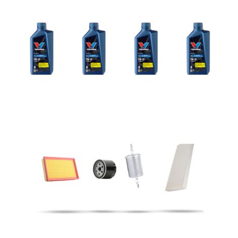 Kit tagliando 4 FILTRI e 4L OLIO compatibile con Opel Combo B 1.6 CNG 69kw Dal 2005