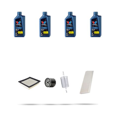 Kit tagliando 4 FILTRI e 4L OLIO compatibile con Opel Vectra C 1.8i 16v 81kw dal 2002