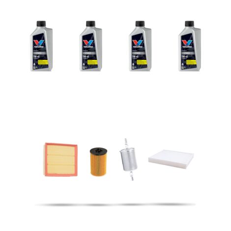 Kit tagliando 4 FILTRI e 4L OLIO compatibile con Opel Zafira A 1.8i 16v 92kw dal 2000