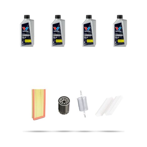 Kit tagliando 4 FILTRI e 4L OLIO compatibile con Peugeot 2008 II 1.2 Pure Tech 114kw dal 2019