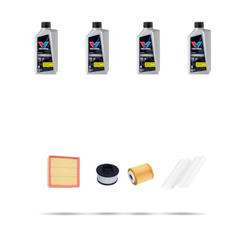 Kit tagliando 4 FILTRI e 4L OLIO compatibile con Peugeot 2008 II 1.5 BlueHDI 81kw dal 2021