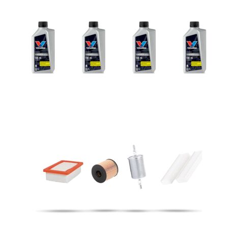 Kit tagliando 4 FILTRI e 4L OLIO compatibile con Peugeot 3008 II 1.6 PureTech 133kw Dal 2018