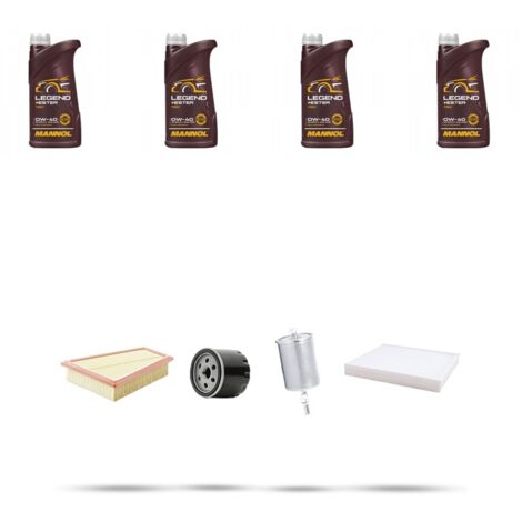 Kit tagliando 4 FILTRI e 4L OLIO compatibile con Renault Scenic I 1.4 16v 70kw Dal 1999