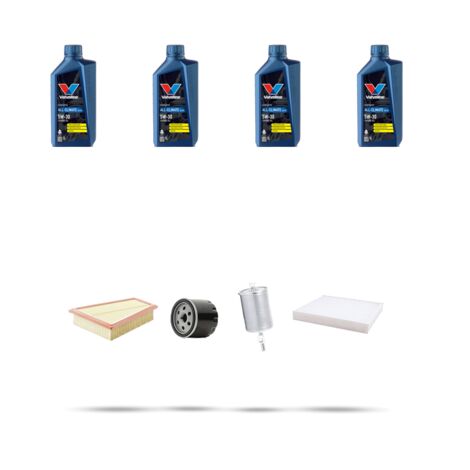 Kit tagliando 4 FILTRI e 4L OLIO compatibile con Renault Scenic I 1.4 16v 70kw Dal 1999