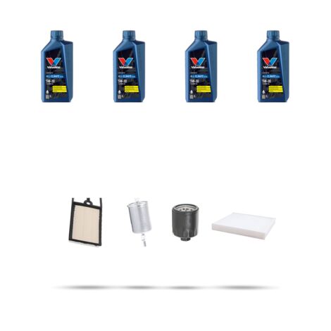 Kit tagliando 4 FILTRI e 4L OLIO compatibile con Seat Ibiza III 1.4 16v 55kw Dal 1999