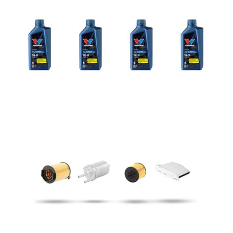 Kit tagliando 4 FILTRI e 4L OLIO compatibile con Seat Toledo III (5P2) 1.4 TSI 92kw dal 2007