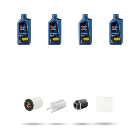 Kit tagliando 4 FILTRI e 4L OLIO compatibile con Seat Toledo IV (KG3) 1.2 TSI 77kw dal 2012