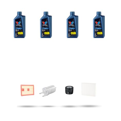 Kit tagliando 4 FILTRI e 4L OLIO compatibile con Seat Toledo IV (KG3) 1.2 TSI 81kw dal 2015