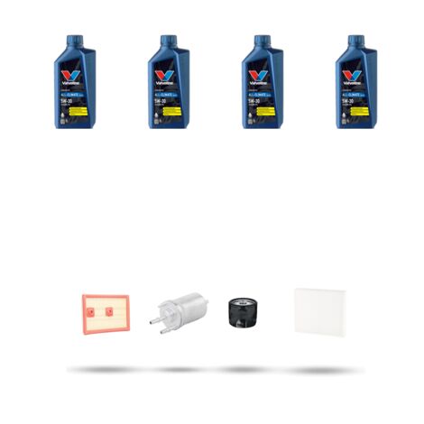 Kit tagliando 4 FILTRI e 4L OLIO compatibile con Skdoa Rapid (NH3,NH1) 1.2 TSI 66kw dal 2015