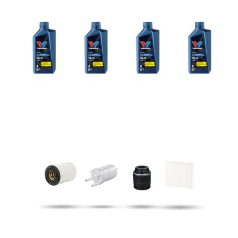 Kit tagliando 4 FILTRI e 4L OLIO compatibile con Skoda Fabia II (545,542) 1.4 TSI RS 132kw dal 2010 al 2014