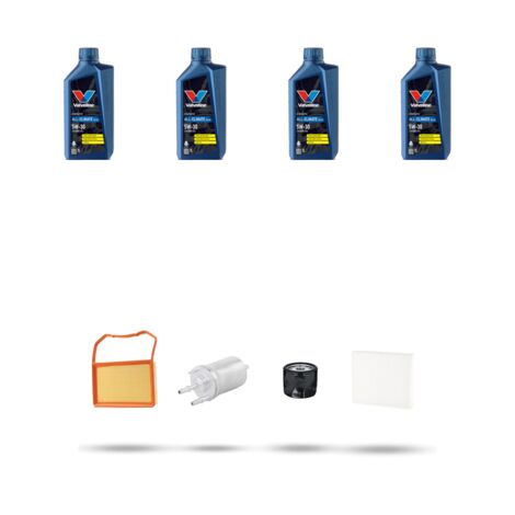 Kit tagliando 4 FILTRI e 4L OLIO compatibile con Skoda Fabia III (NJ3,NJ5) 1.0 MPI 55kw Dal 2014