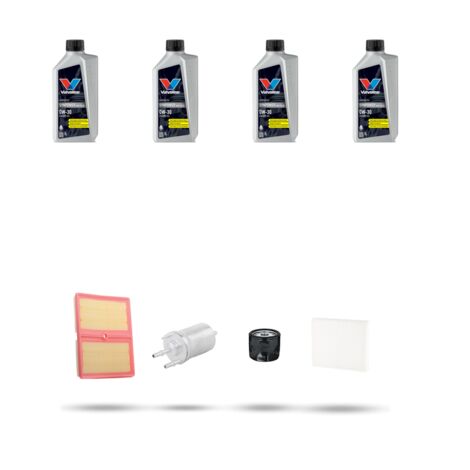 Kit tagliando 4 FILTRI e 4L OLIO compatibile con Skoda Fabia III (NJ3,NJ5) 1.0 TSI 70kw Dal 2017