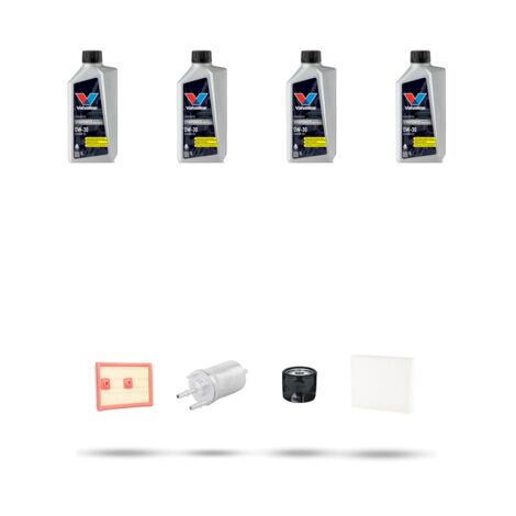 Kit tagliando 4 FILTRI e 4L OLIO compatibile con Skoda Fabia III (NJ3,NJ5) 1.4 Tsi 92kw Dal 2018