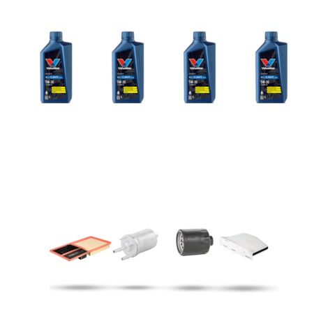 Kit tagliando 4 FILTRI e 4L OLIO compatibile con Skoda Octavia II 1.4 59kw Dal 2006 al 2013