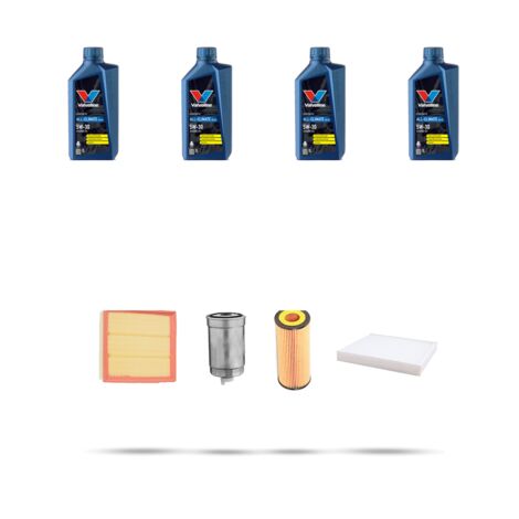 Kit tagliando 4 FILTRI e 4L OLIO compatibile con Skoda Superb I (3U) 1.9 TDI 96kw Dal 2001