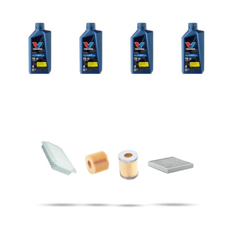 Kit tagliando 4 FILTRI e 4L OLIO compatibile con Subaru Justy IV 1.0 12v Bi-fuel 51kw dal 2008