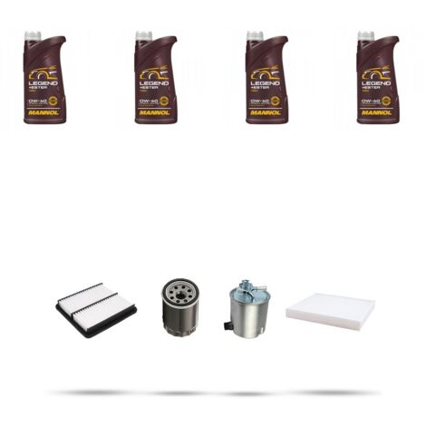 Kit tagliando 4 FILTRI e 4L OLIO compatibile con Suzuki Jimny I 1.5 DDIS 48kw dal 2003
